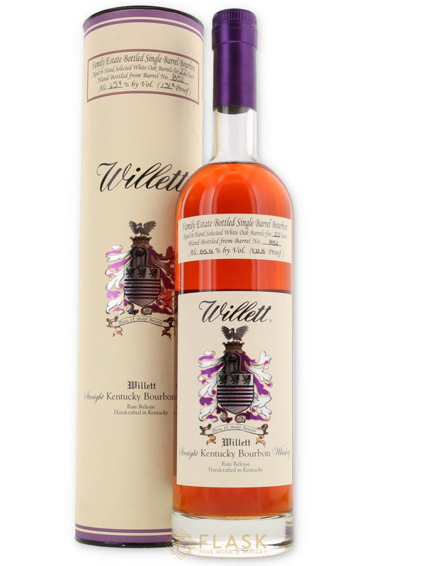Willett Family Estate Single Barrel Bourbon 22 Year Old #B52 131.8 Proof - Flask Fine Wine & Whisky