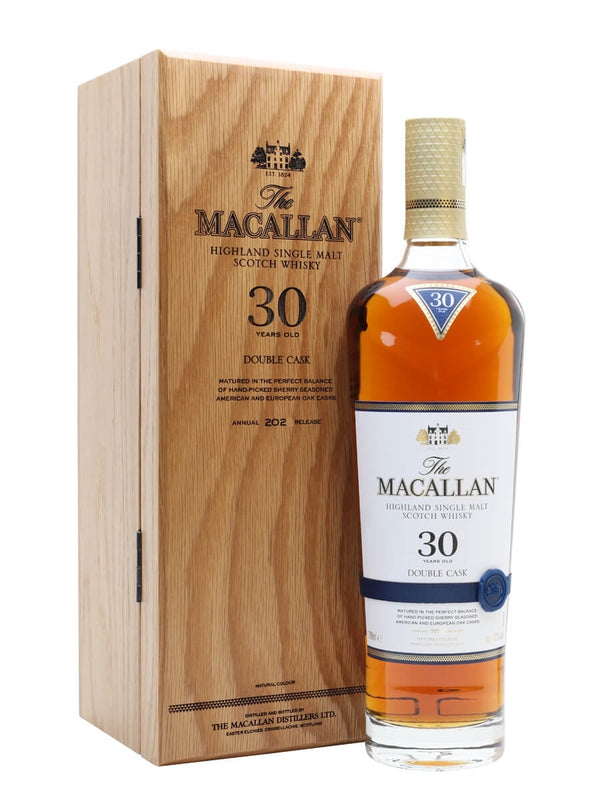 Macallan 30 Year Old Double Cask Single Malt Scotch Whisky - Flask Fine Wine & Whisky