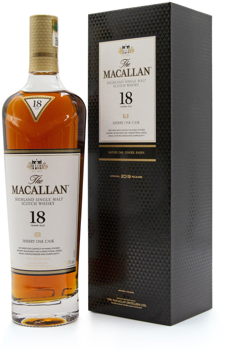 Macallan 18 Year Old Sherry Oak 2019 - Flask Fine Wine & Whisky