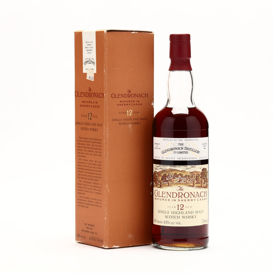 Glendronach 12 Year Old Sherry Cask 1980s - Flask Fine Wine & Whisky