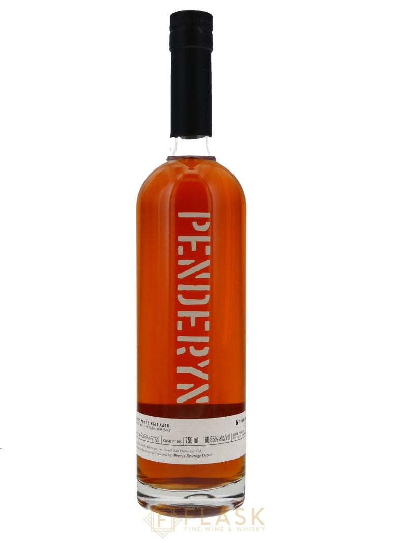 Penderyn Single Malt Ex Ruby Port Single Cask 6 year 121.7 Proof bottle 250/276 - Flask Fine Wine & Whisky