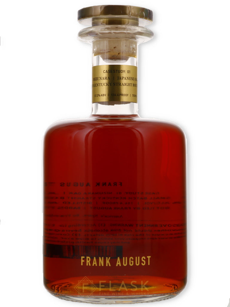 Frank August Bourbon Case Study 01 Mizunara Cask - Flask Fine Wine & Whisky