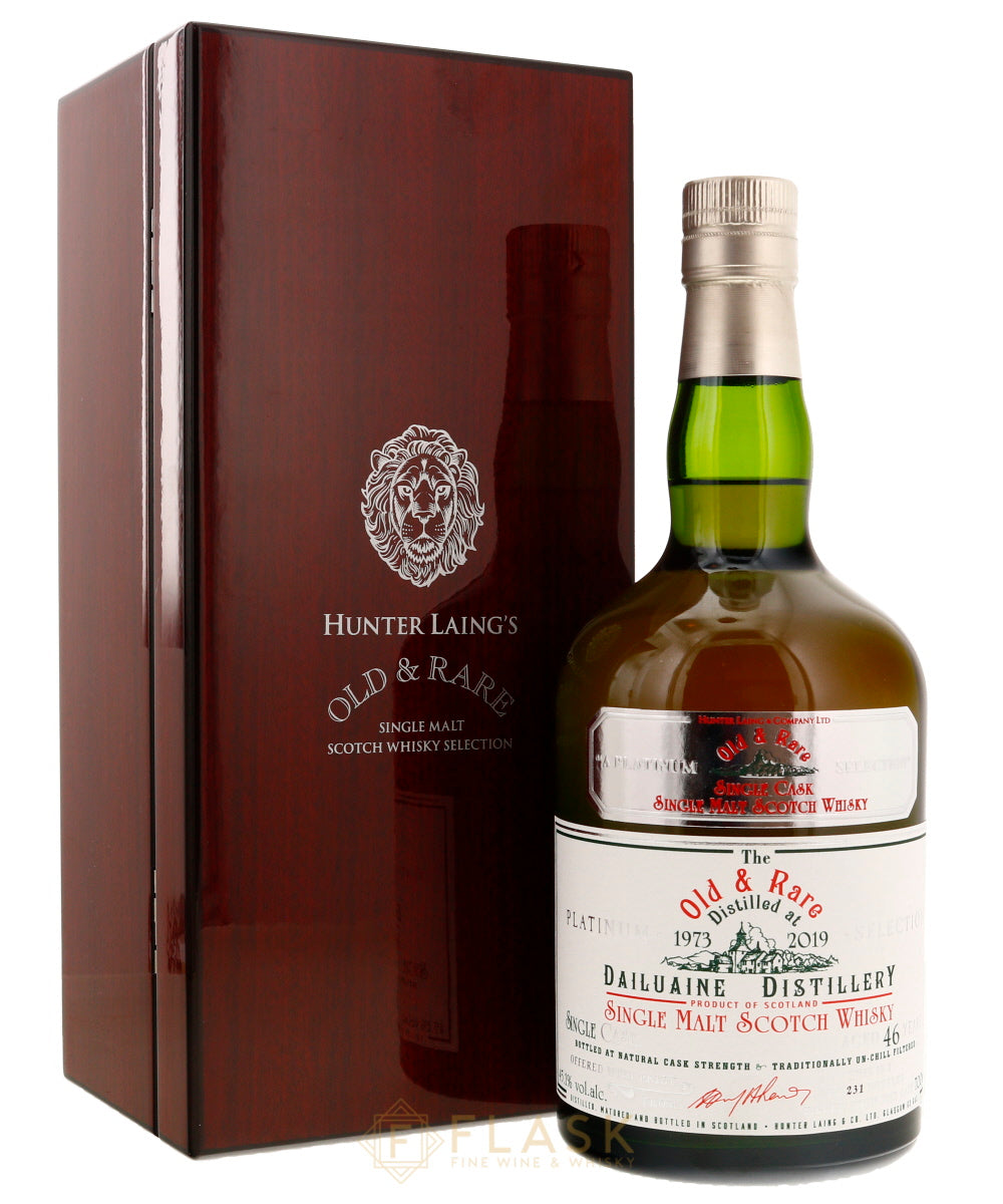 Dailuaine 46 Year 1973 Hunter Laing Old & Rare Platinum Single Barrel Cask Strength Single Malt - Flask Fine Wine & Whisky