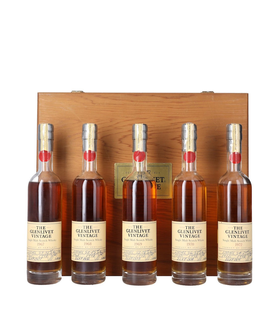 Glenlivet Vintage Collection 1967 - 1972 (5 x 200ml) - Flask Fine Wine & Whisky