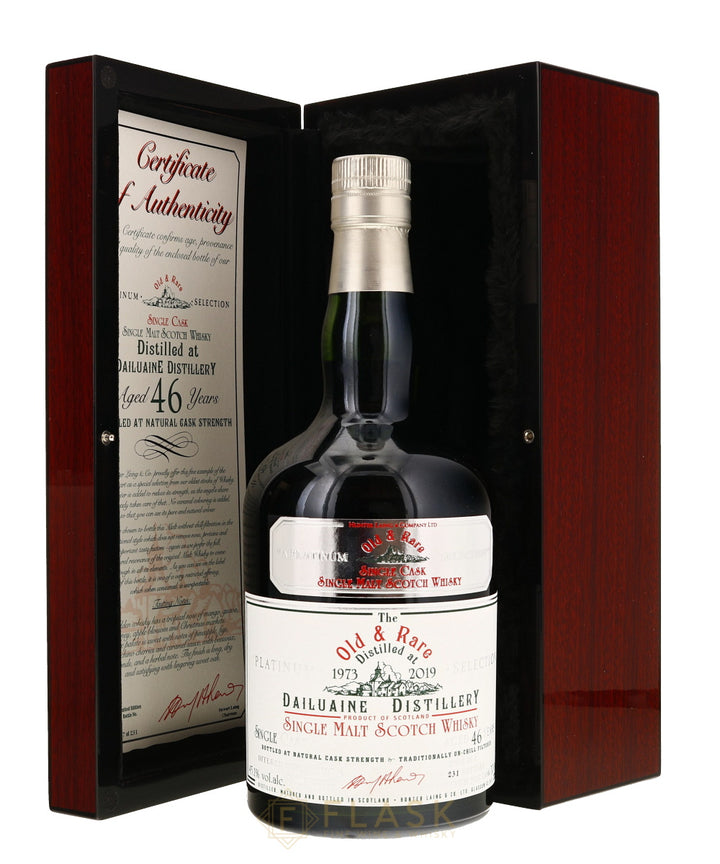 Dailuaine 46 Year 1973 Hunter Laing Old & Rare Platinum Single Barrel Cask Strength Single Malt - Flask Fine Wine & Whisky