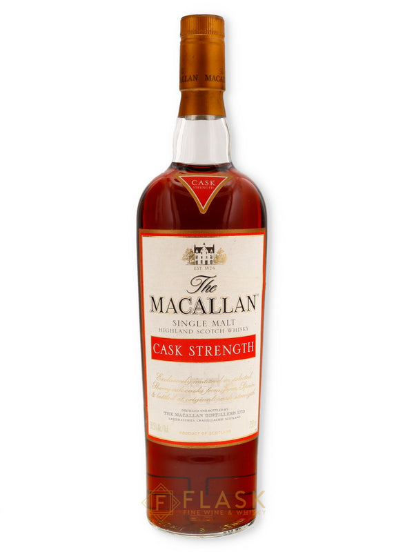 Macallan Cask Strength 58.5% Single Malt Scotch Whisky - Flask Fine Wine & Whisky
