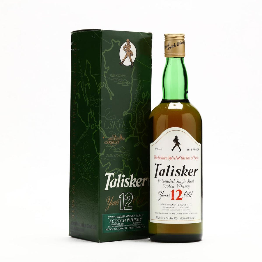 Talisker 12 Year Old Single Malt John Walker and Sons 1980s 43.4% - Flask Fine Wine & Whisky