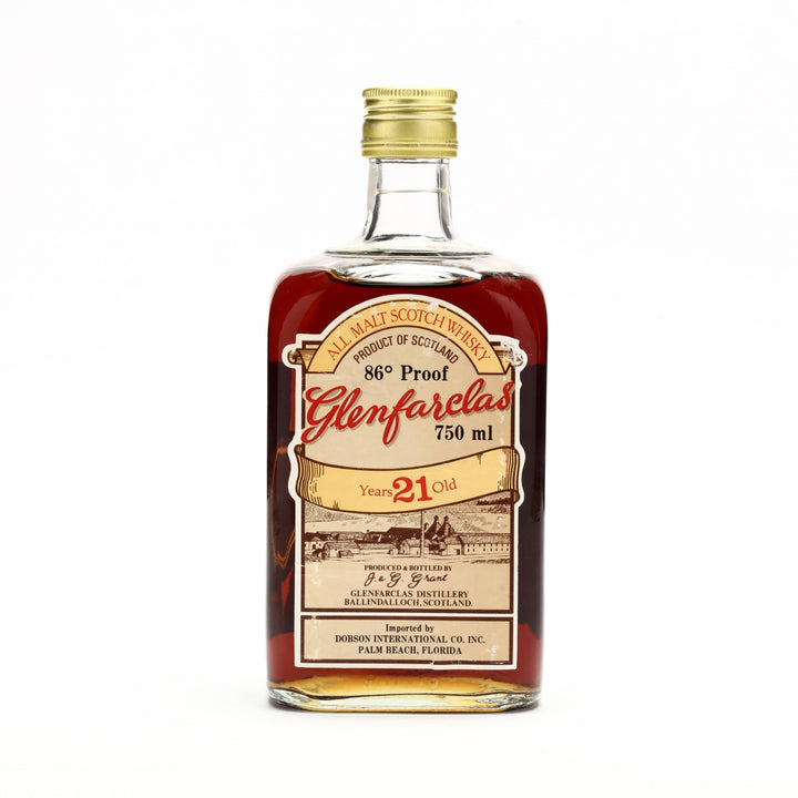 Glenfarclas 21 Year Old Single Malt 1980s - Flask Fine Wine & Whisky