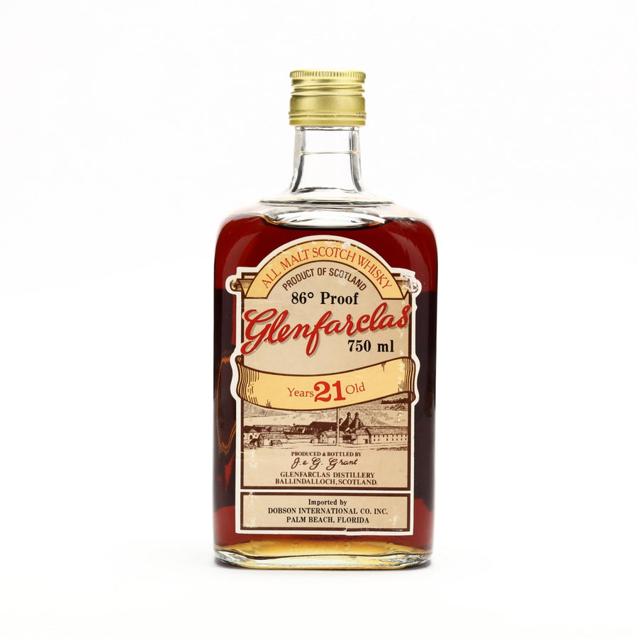 Glenfarclas 21 Year Old Single Malt 1980s - Flask Fine Wine & Whisky