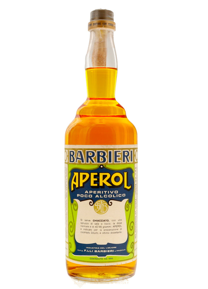 Aperol Barbieri Vintage Bottled 1970s 1 Liter - Flask Fine Wine & Whisky