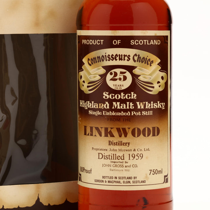 Linkwood 25 Year Old Gordon and Macphail Connoisseurs Choice 1959 - Flask Fine Wine & Whisky