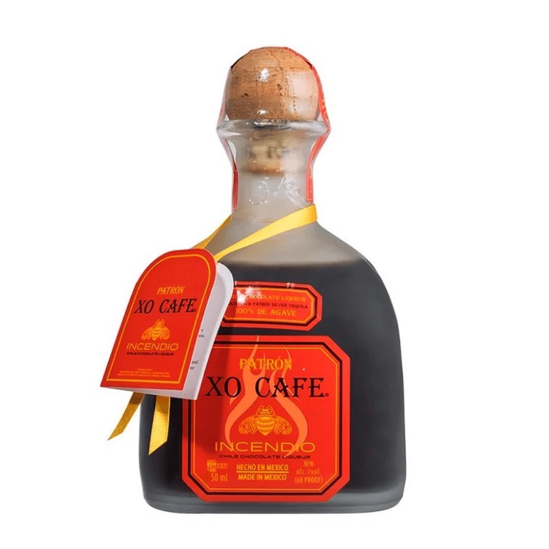 Patron XO Cafe Incendio Tequila Liqueur 50ml Miniature Bottle  - Flask Fine Wine & Whisky