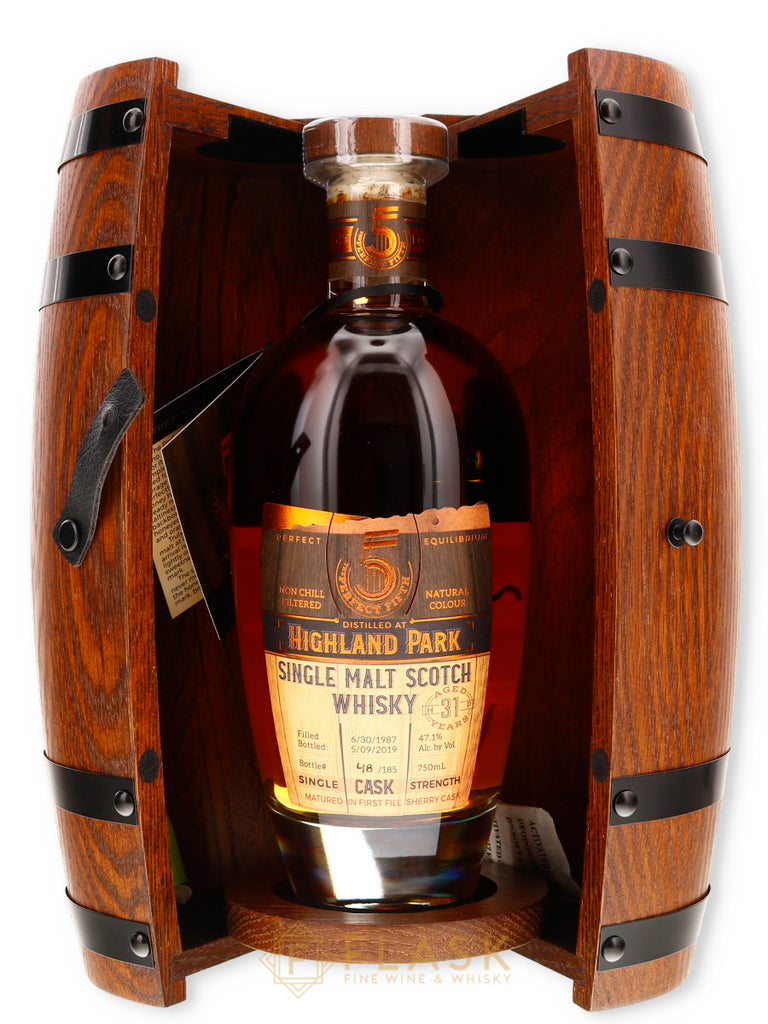 Highland Park 1987 31 Year Old The Perfect Fifth First Fill Sherry Butt No. 1531 Cask Strength Single Malt - Flask Fine Wine & Whisky