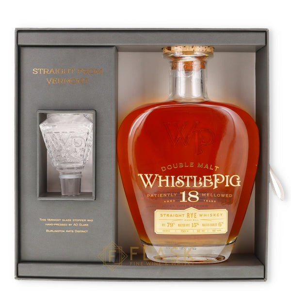 WhistlePig 18 Year Old Rye Whiskey Release 1 [Gift Box] - Flask Fine Wine & Whisky