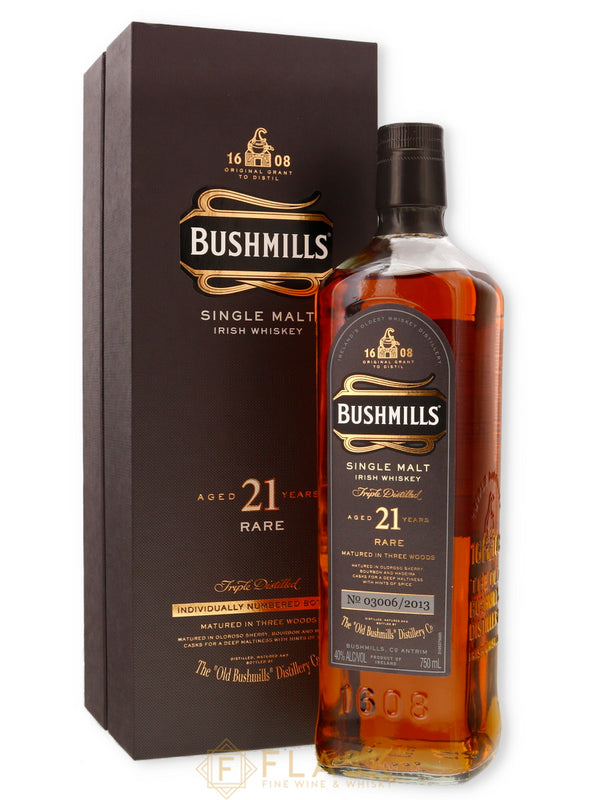 Bushmills 21 Year Old Single Malt Irish Whiskey 2013 - Flask Fine Wine & Whisky