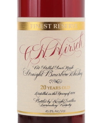 AH Hirsch 20 Year Old Bourbon Red Wax Finest Reserve [Net] - Flask Fine Wine & Whisky