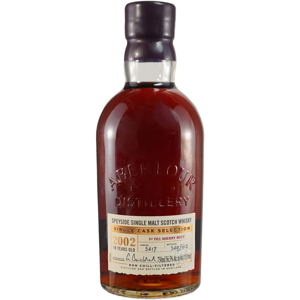 Aberlour 2002 18 Year Old First Fill Sherry Cask #5417 Single Malt Scotch - Flask Fine Wine & Whisky