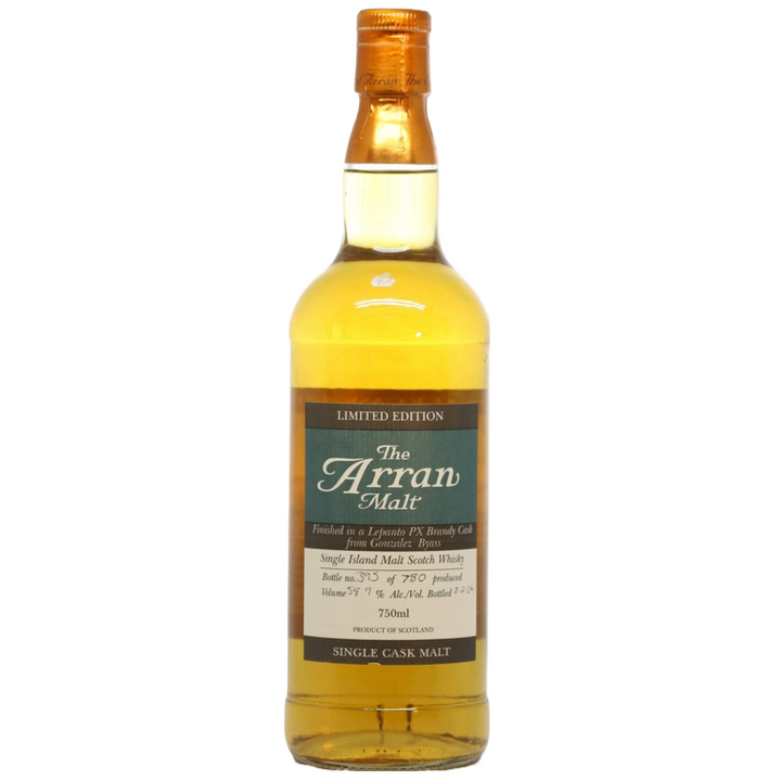 Arran Malt 2006 Limited Edition Finished in Lepanto PX Brandy Cask from Gonzalez Byass Single Cask Malt 117.8 Proof - Flask Fine Wine & Whisky