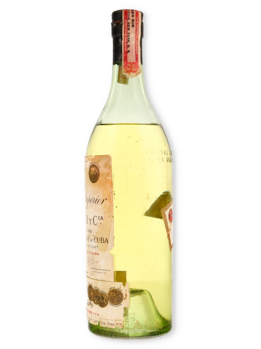 Bacardi Carta Blanca Superior Original Rum, Pre-Embargo US Import 4/5 Quart - Flask Fine Wine & Whisky