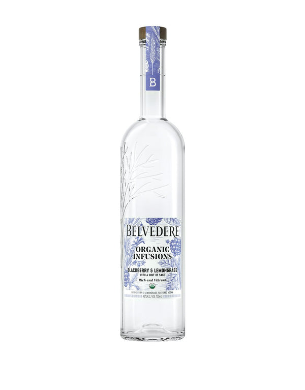 Belvedere Organic Infusions Blackberry & Lemongrass Flavored Vodka - Flask Fine Wine & Whisky