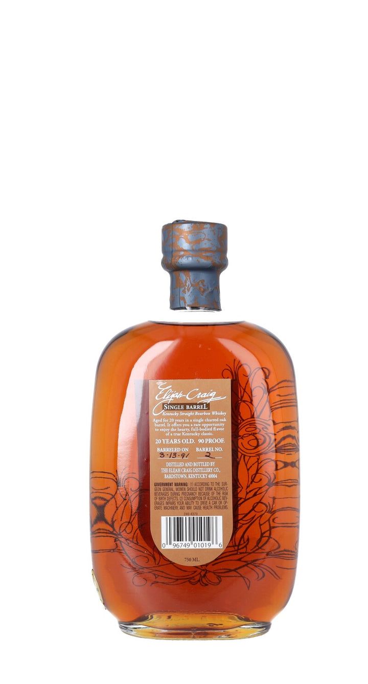 Elijah Craig 20 Year Old Single Barrel Bourbon - Flask Fine Wine & Whisky