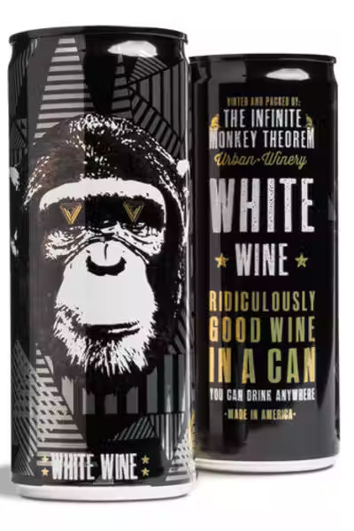 Infinite Monkey White Wine Single - Flask Fine Wine & Whisky