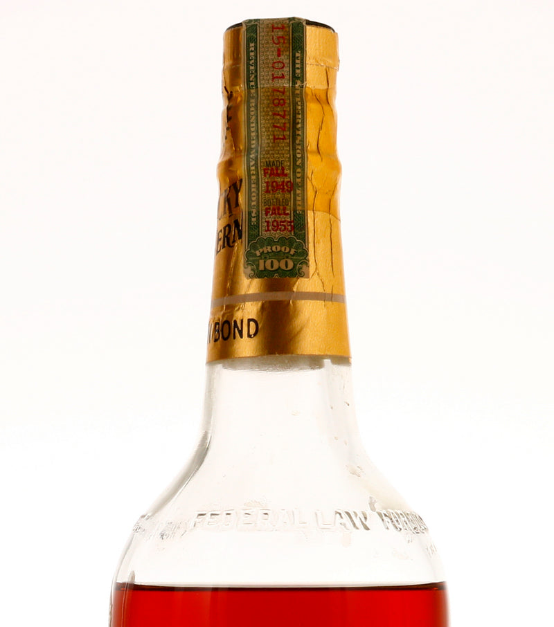 Kentucky Tavern 6 Year Old Bourbon Bottled in Bond 100 Proof 1949 - Flask Fine Wine & Whisky