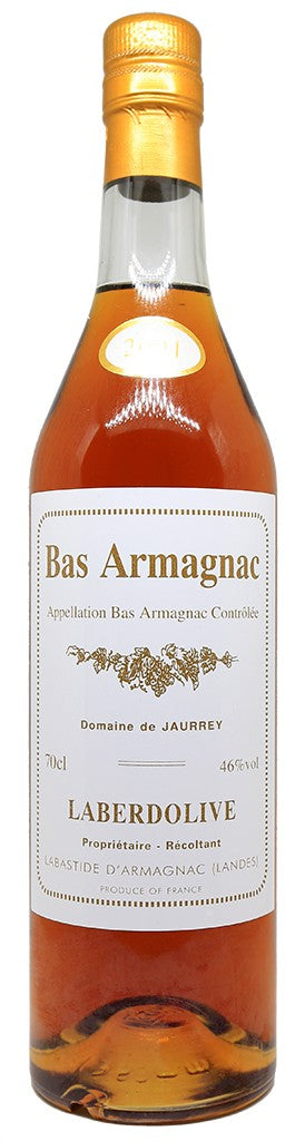 Laberdolive Bas Armagnac Domaine de Jaurrey 2001 - Flask Fine Wine & Whisky