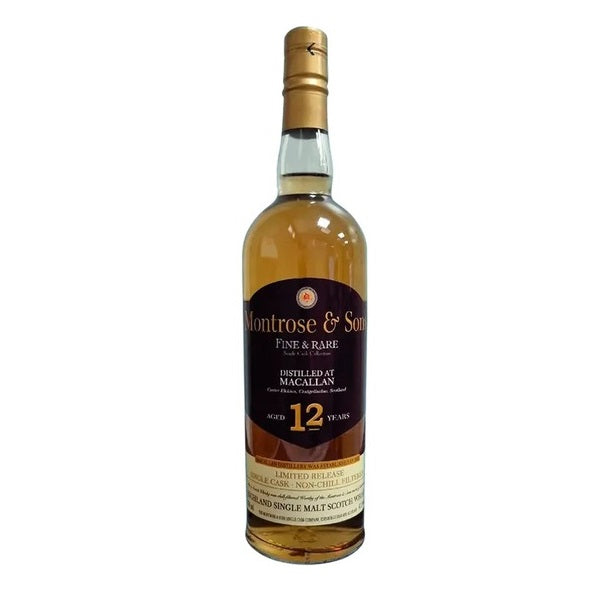 Macallan 12 Year Old Montrose & Sons Single Cask 47.1% - Flask Fine Wine & Whisky