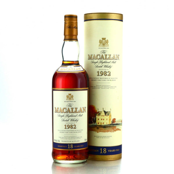Macallan 18 Year Sherry Oak 1982 - Flask Fine Wine & Whisky