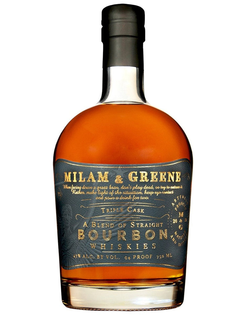 Milam & Greene A Blend Of Straight Bourbon Triple Cask Whiskies - Flask Fine Wine & Whisky
