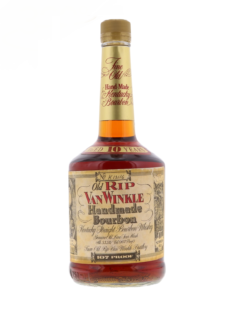 Old Rip Van Winkle 'Pappy' 10 Year Old Bourbon Lawrenceburg Squat Bottle 107 proof - Flask Fine Wine & Whisky
