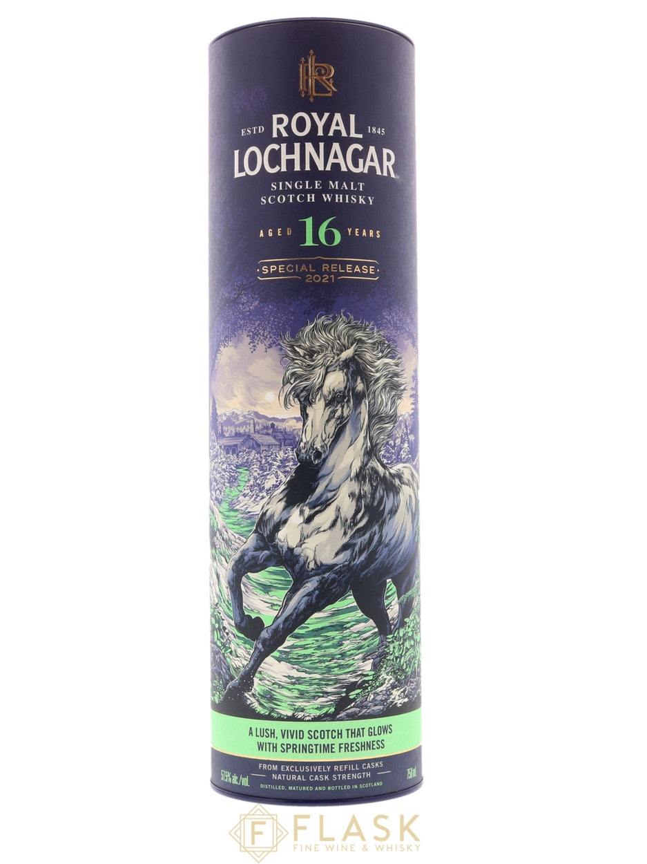 Royal Lochnagar 16 Yr Special Release 2021 Natural Cask Strength From Exclusively Refill Cask 115 Proof - Flask Fine Wine & Whisky