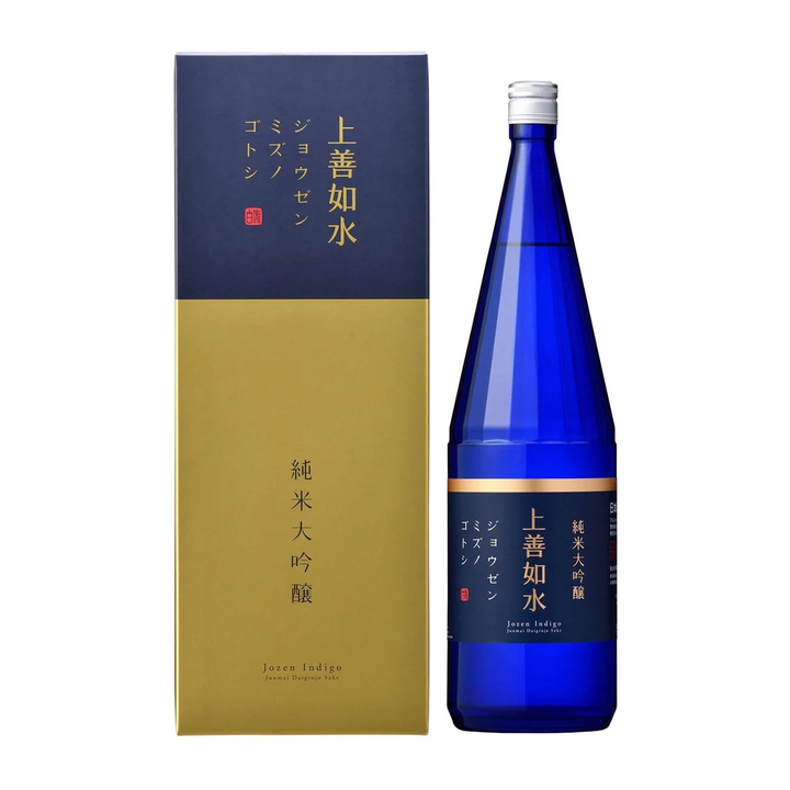Shirataki Jozen Junmai Daiginjo Indigo Sake 720ml | Flask Wines Shirataki Jozen Junmai Daiginjo Indigo Sake 720ml | Flask Wines