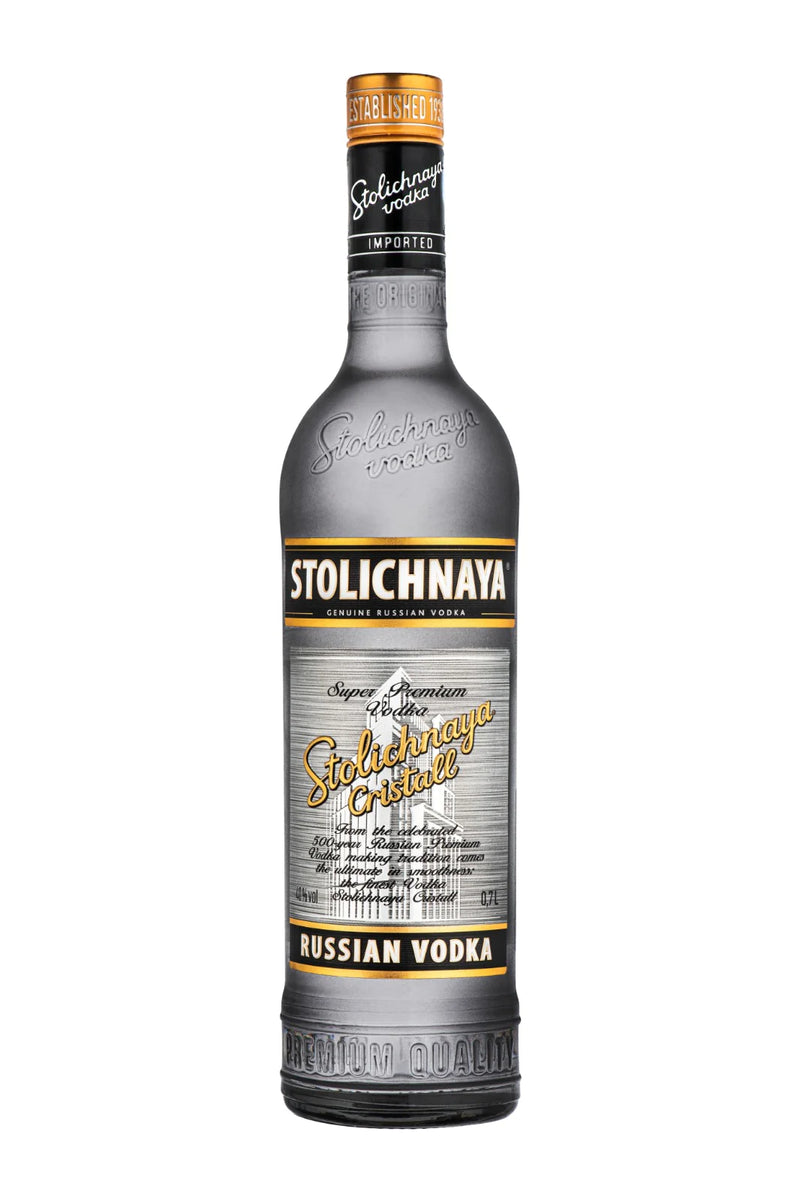 Stolichnaya Cristall Russian Vodka Original Release - Flask Fine Wine & Whisky