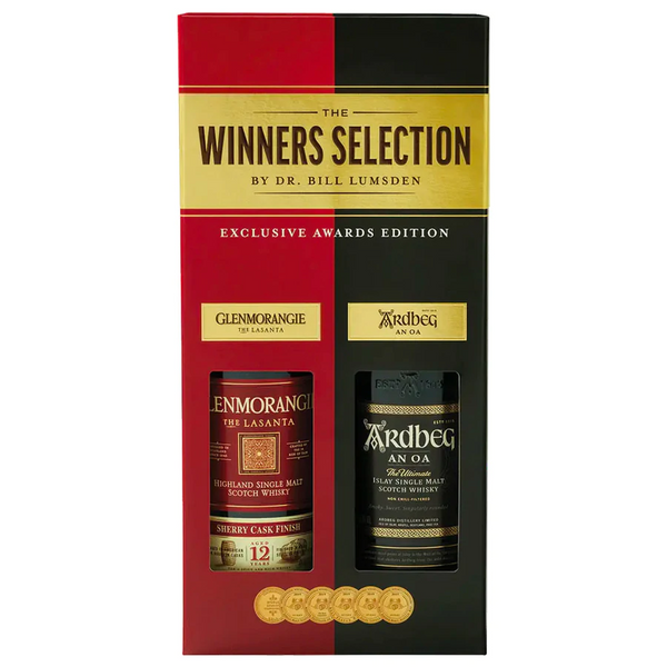 The Winners Selection 2pk Glenmorangie Lasanta 12 750 ml and Ardbeg An Oa 750 ml - Flask Fine Wine & Whisky