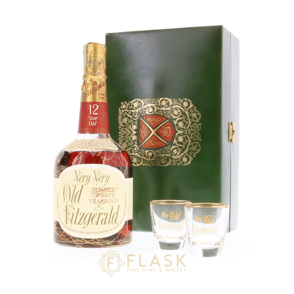 Very Very Old Fitzgerald 1953 Bottled in Bond 12 Year Old Bourbon 100 Proof / Stitzel-Weller Gift Set - Flask Fine Wine & Whisky