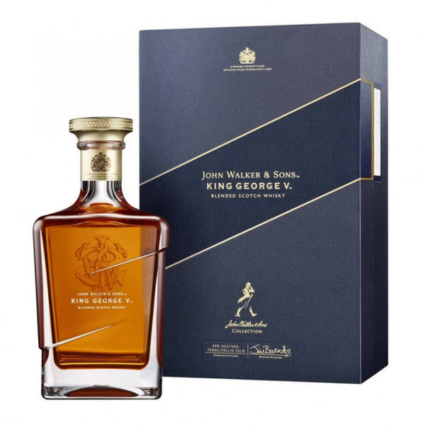 Johnnie Walker Blue Label King George V Edition Scotch Whisky - Flask Fine Wine & Whisky