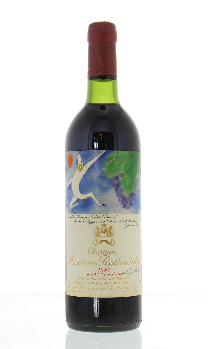 Mouton Rothschild 1982 - Flask Fine Wine & Whisky