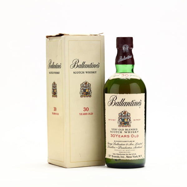 Ballantine's 30 Year Old Scotch Whisky 1980s - Flask Fine Wine & Whisky