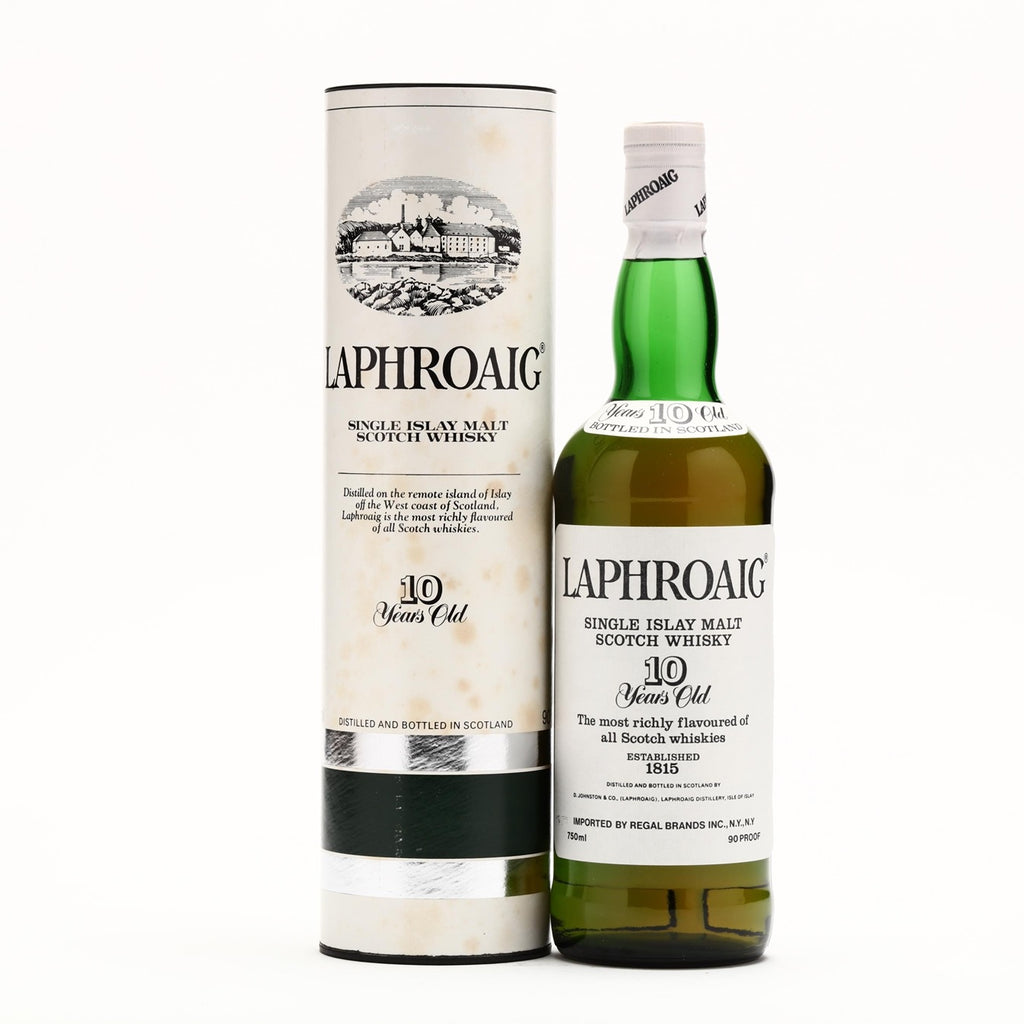 Laphroaig 10 Year Old 1980s / Regal Imports 90 Proof 45% - Flask Fine Wine & Whisky