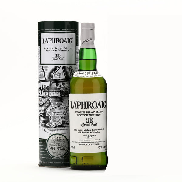 Laphroaig 10 Year Old Islay Single Malt 1990s 43% - Flask Fine Wine & Whisky