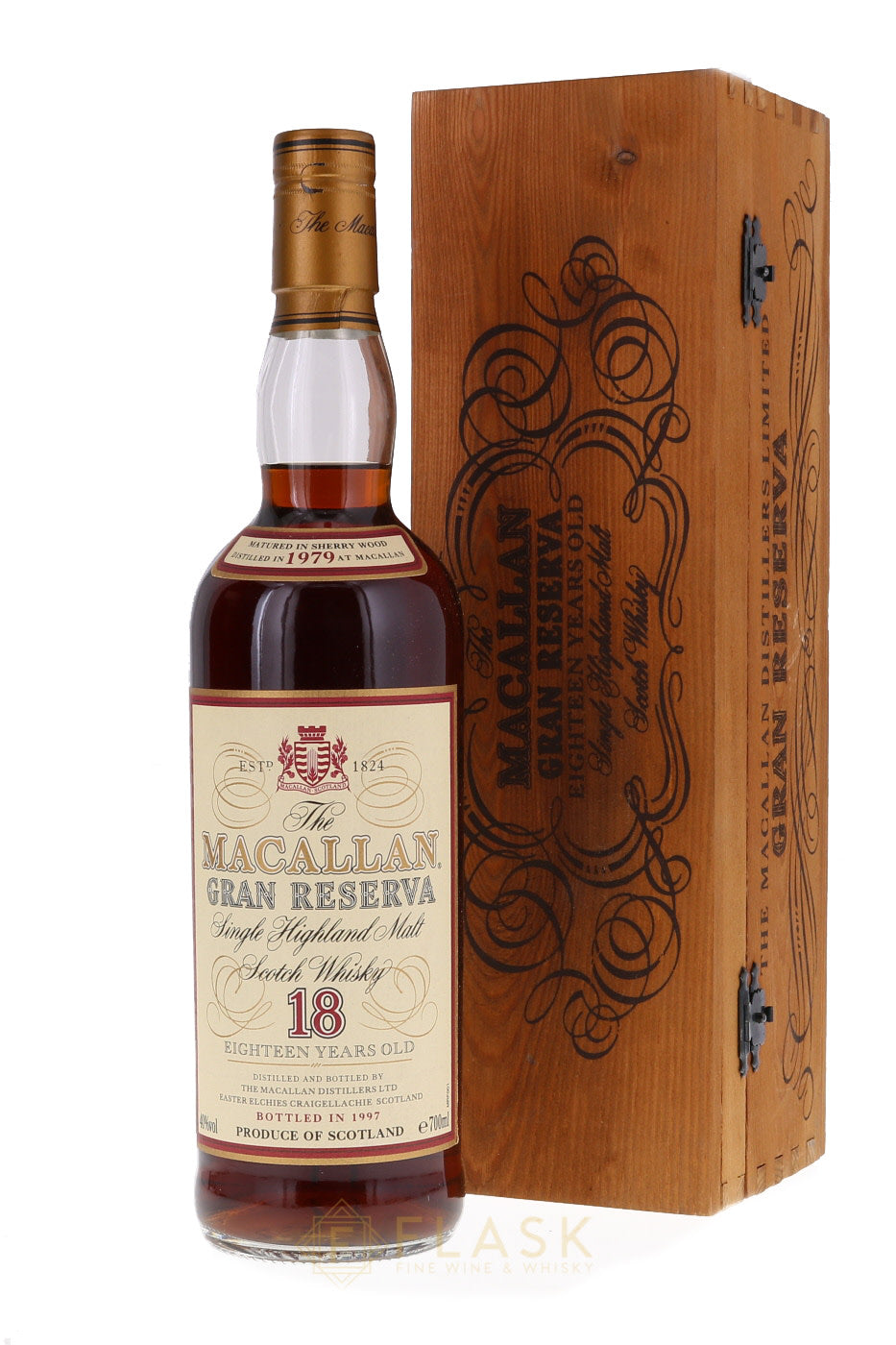 Macallan Gran Reserva 18 Year Old Single Malt 1979 - Flask Fine Wine & Whisky