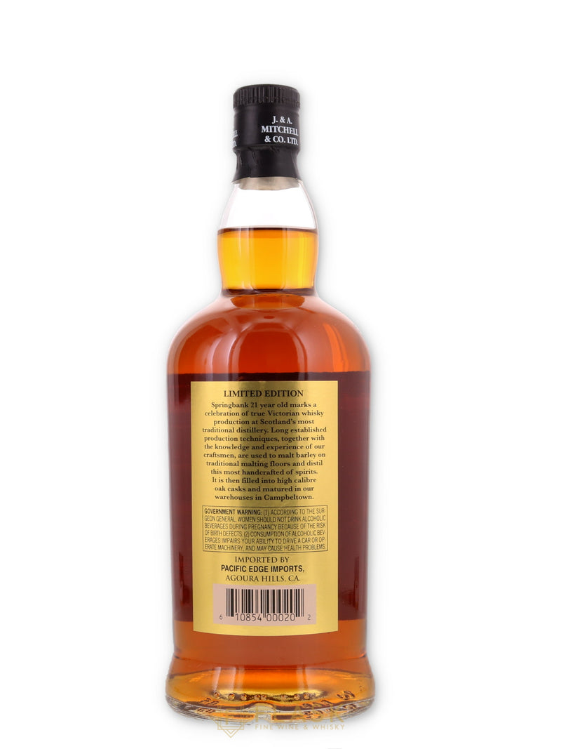 Springbank 21 Year Old 2017 - Flask Fine Wine & Whisky