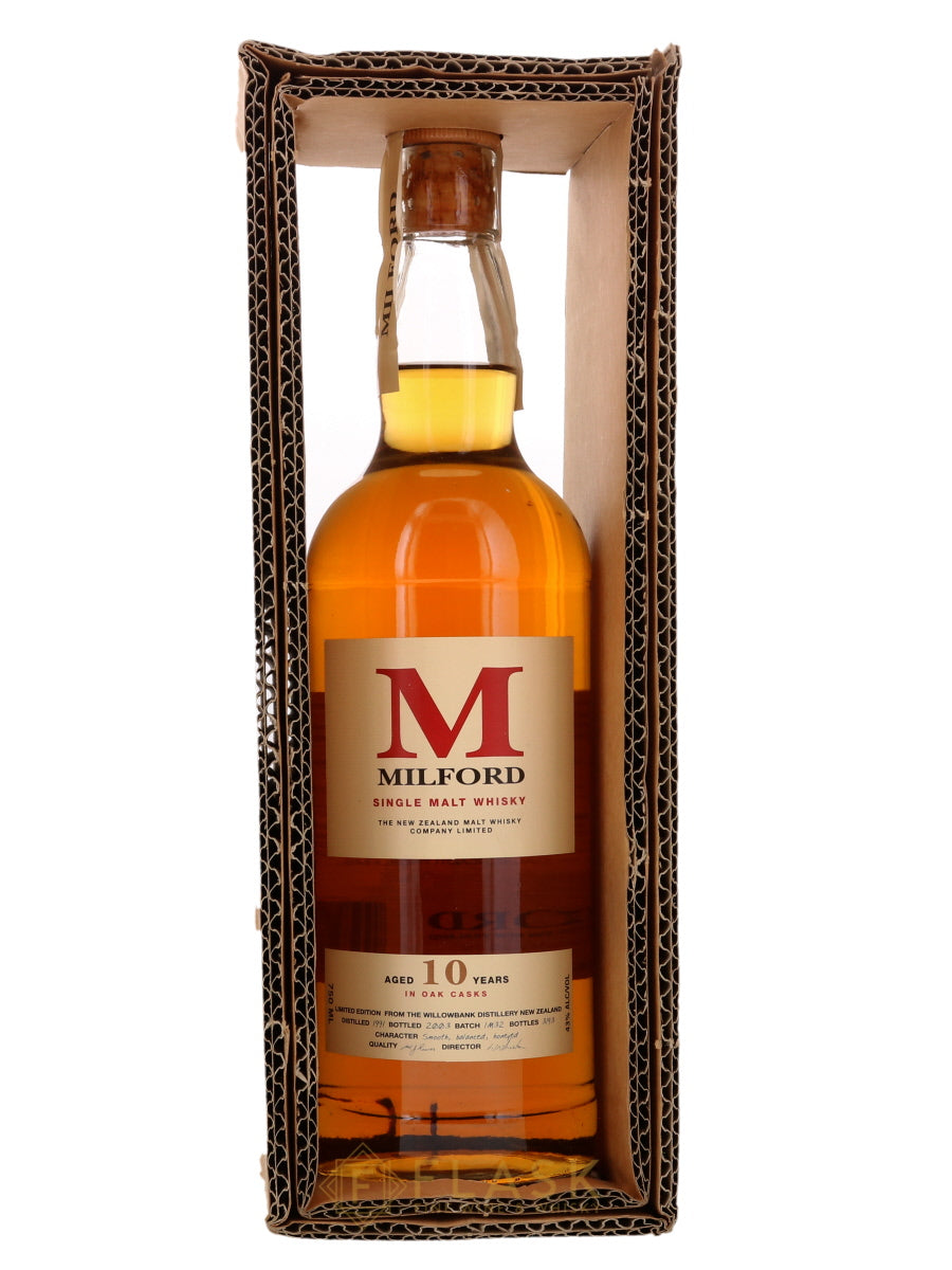 Milford 10 Year Old New Zealand Single Malt Whisky - Flask Fine Wine & Whisky