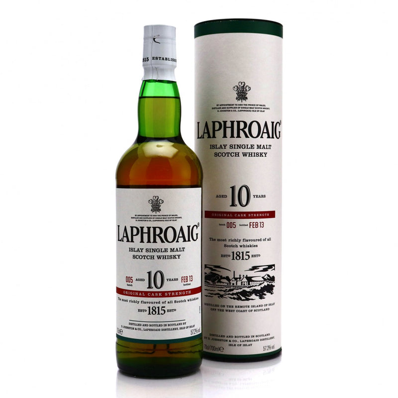 Laphroaig 10 Year Old Cask Strength Batch 005 - Flask Fine Wine & Whisky