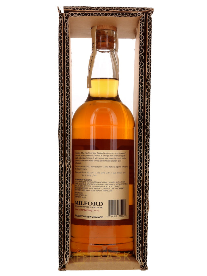 Milford 10 Year Old New Zealand Single Malt Whisky - Flask Fine Wine & Whisky