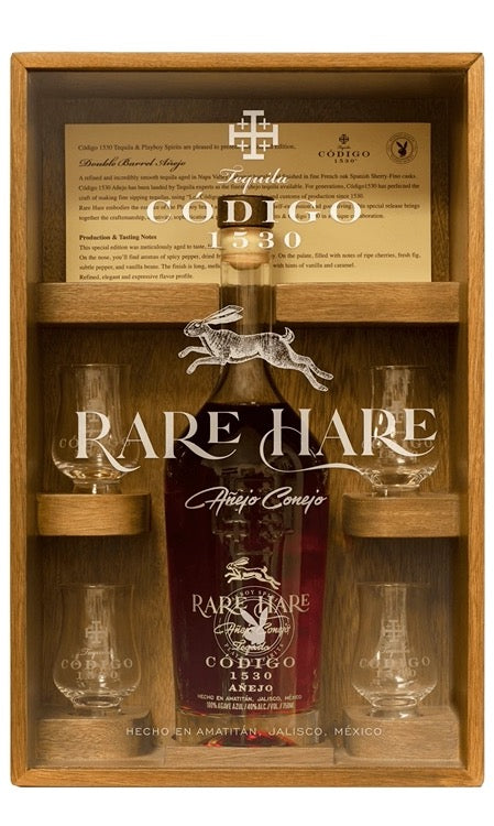 Codigo 1530 Rare Hare Anejo Tequila Gift Box Set - Flask Fine Wine & Whisky