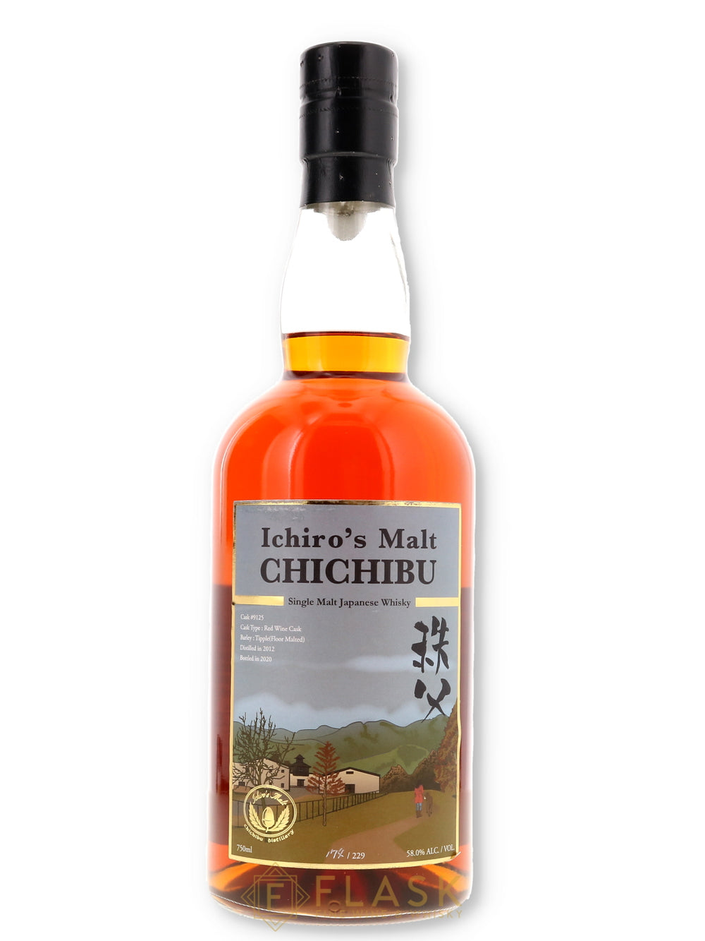 Chichibu Ichiro's Malt Red Wine Single Cask #9125 Japanese Whisky - Flask Fine Wine & Whisky