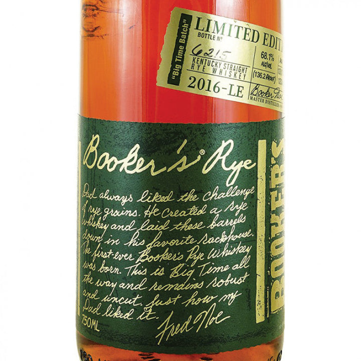 Bookers Rye 13 Year Old Limited Edition - Flask Fine Wine & Whisky